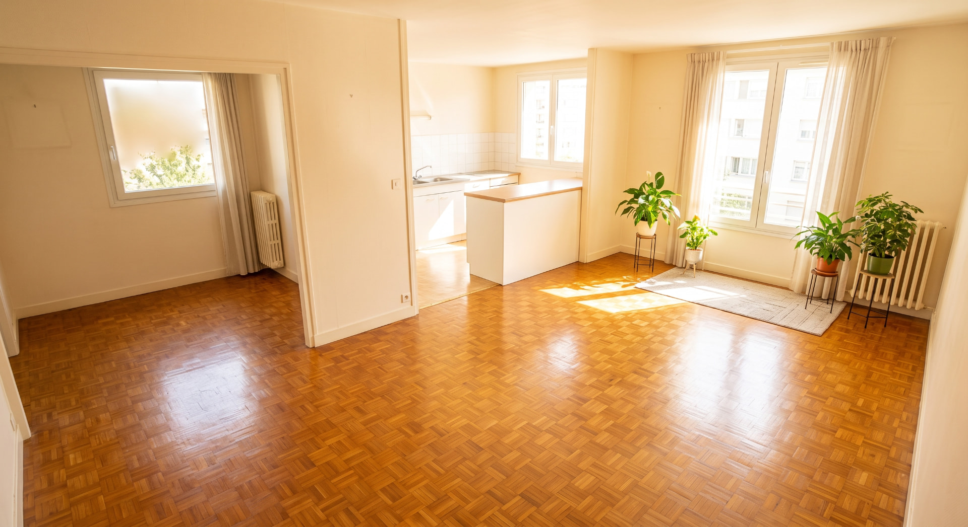 Logement après nettoyage et remise en état